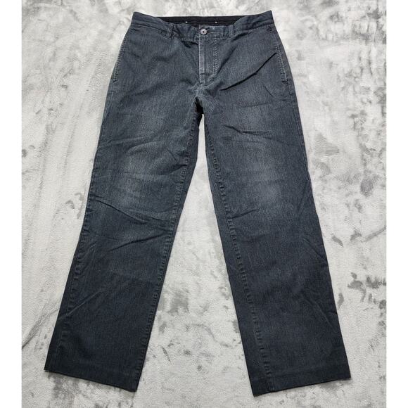Gap Pants Mens 34X32 Gray Chino Straight Leg Stretch Casual Preppy Y2K Office - Picture 1 of 12
